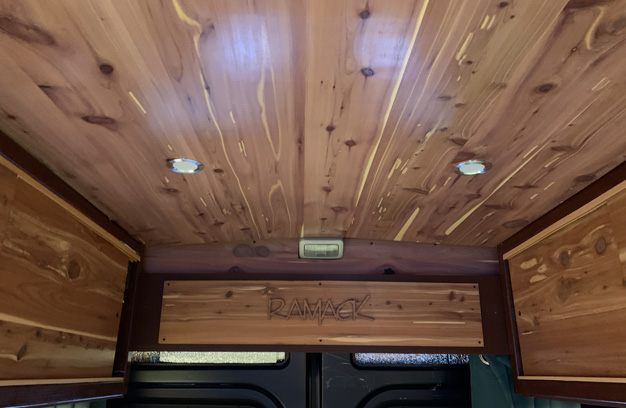 ProMaster build ceiling paneled