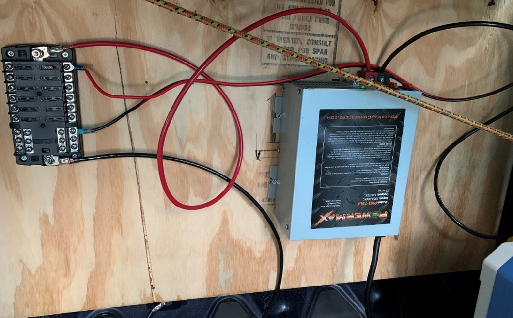 DIY van build - DC converter and fuse box